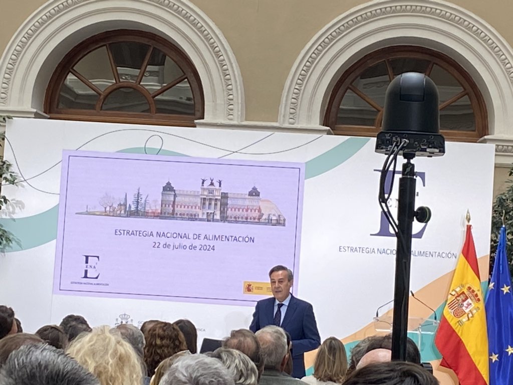 La Única Asociación (@launicaasoc) on Twitter photo En la presentación de la Estrategia Nacional de Alimentación. #ENA transversal mirando a los #retos Sostenibilidad,digitalización, cambio climático, crecimiento demográfico, seguridad alimentaria #alimentosdeespaña
<a href="/mapagob/">Ministerio de Agricultura, Pesca y Alimentación</a> En la presentación de la Estrategia Nacional de Alimentación. #ENA transversal mirando a los #retos Sostenibilidad,digitalización, cambio climático, crecimiento demográfico, seguridad alimentaria #alimentosdeespaña
<a href="/mapagob/">Ministerio de Agricultura, Pesca y Alimentación</a>