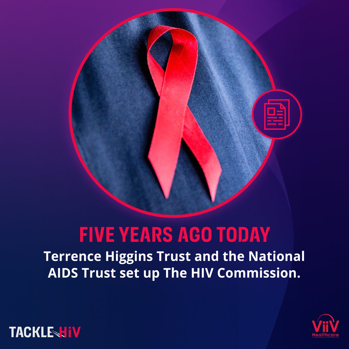 Tackle HIV (@tacklehiv) on Twitter photo 5 years ago today <a href="/THTorguk/">Terrence Higgins Trust</a> and <a href="/NAT_AIDS_Trust/">National AIDS Trust</a> set up the HIV Commission.
The independent commission was set up as part of the UK government’s action plan to end all new HIV transmissions by 2030 🙏
Tackling HIV stigma is an essential step to reaching this goal!
<a href="/ViiVHC/">ViiV Healthcare</a> 5 years ago today <a href="/THTorguk/">Terrence Higgins Trust</a> and <a href="/NAT_AIDS_Trust/">National AIDS Trust</a> set up the HIV Commission.
The independent commission was set up as part of the UK government’s action plan to end all new HIV transmissions by 2030 🙏
Tackling HIV stigma is an essential step to reaching this goal!
<a href="/ViiVHC/">ViiV Healthcare</a>