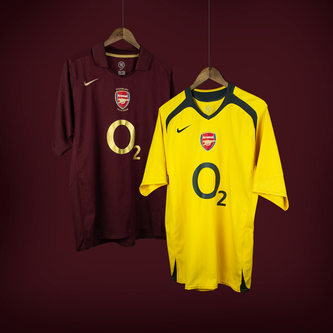 Home &amp; Away

Arsenal x Nike // 2005

Total 90. Last season at Highbury. Thierry at the Bernabeu.