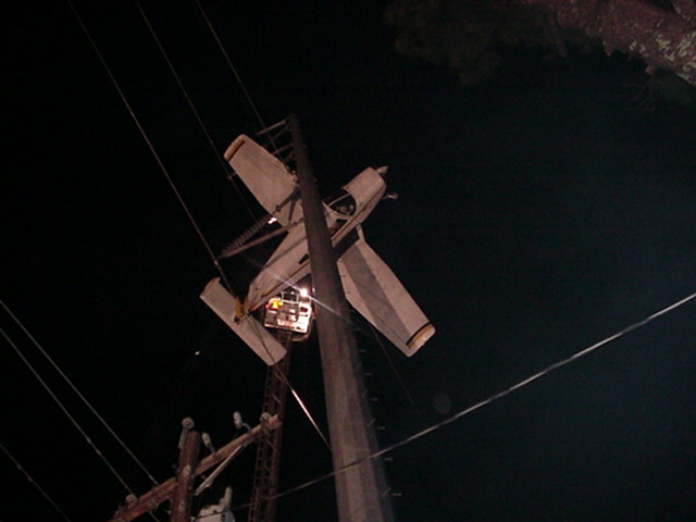 cobbcountyfire's tweet image. Sometimes, a life-saving rescue can get dangerous fast. A plane hanging from high-voltage power lines is one of those situations. We call them low-frequency, high-risk events. And that means anything can happen at any time, and we must be ready. #CobbFire #Training #HighAngle