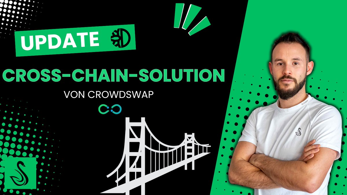 ⚡️UPDATE ZUR CROSS-CHAIN-SOLUTION VON CROWDSWAP⚡️

youtu.be/j92lm_D7_7g

<a href="/Tobi_Kr_/">Tobias Krauß</a> und ich haben gute Neuigkeiten! 🙂

<a href="/CrowdSwap_App/">CrowdSwap</a> in Kombination mit @BLKSWN_STUDIO hat hier wirklich stark abgeliefert!