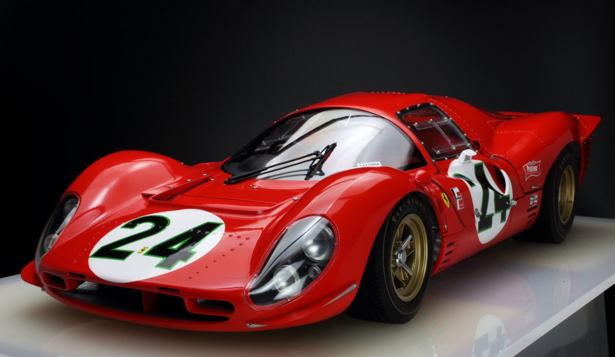 seastar200921's tweet image. 1/12 MFH フェラーリ 330P4 完成しました!
デイトナ24時間で総合2位の車体を再現しました。
当時、実車が24時間レーシングスピードで走り続け
られるとは驚きです。
ブログもやってます!
ameblo.jp/authorize-wf/
#フェラーリ #モデルファクトリーヒロ
#カーモデル