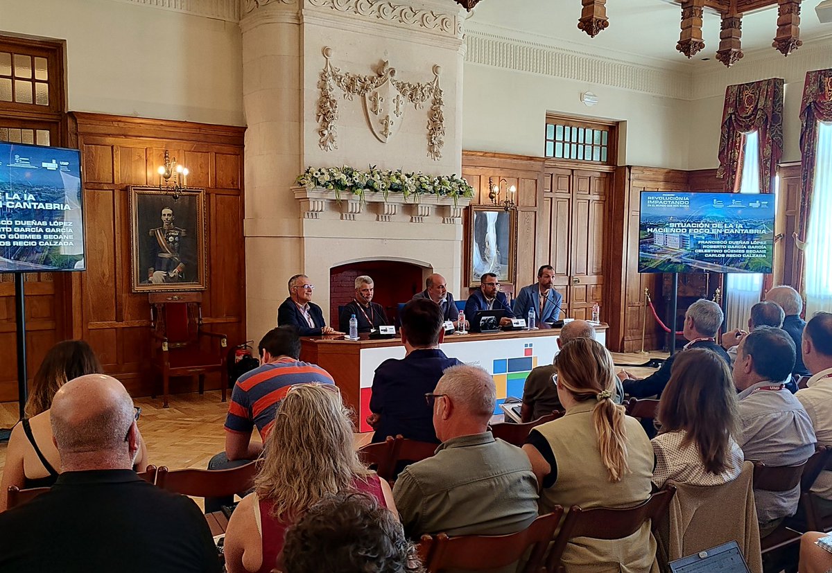 LIS Data Solutions (@lis_data_es) on Twitter photo ¡Estamos en el encuentro sobre #IA de la <a href="/UIMP/">UIMP</a> y <a href="/cantabriaes/">Gobierno Cantabria</a> en el Palacio de la Magdalena de Santander!
👉 <a href="/Monge_LIS/">Alberto Monge</a> estará hablando de la situación actual de la industria de la #inteligenciaartificial en #Cantabria.
#innovacion #formacion ¡Estamos en el encuentro sobre #IA de la <a href="/UIMP/">UIMP</a> y <a href="/cantabriaes/">Gobierno Cantabria</a> en el Palacio de la Magdalena de Santander!
👉 <a href="/Monge_LIS/">Alberto Monge</a> estará hablando de la situación actual de la industria de la #inteligenciaartificial en #Cantabria.
#innovacion #formacion
