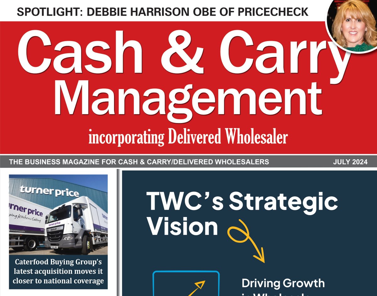 C&C Management (@candcmanagement) on Twitter photo Spotlight: Debbie Harrison OBE <a href="/Pricecheck_UK/">Pricecheck</a>
Conference reports: <a href="/countryrangeuk/">Country Range</a> and @FWDwholesale
Expert advice: Zahara Trisciuc <a href="/hollandbazaar/">Hollandbazaar</a>
PMPs: opinions from <a href="/HancocksSweets/">Hancocks Cash & Carry</a>, <a href="/NisaRetail/">Nisa Retail</a> and <a href="/costcutter/">Costcutter</a>
All this and more in our latest issue:
cashandcarrymanagement.co.uk Spotlight: Debbie Harrison OBE <a href="/Pricecheck_UK/">Pricecheck</a>
Conference reports: <a href="/countryrangeuk/">Country Range</a> and @FWDwholesale
Expert advice: Zahara Trisciuc <a href="/hollandbazaar/">Hollandbazaar</a>
PMPs: opinions from <a href="/HancocksSweets/">Hancocks Cash & Carry</a>, <a href="/NisaRetail/">Nisa Retail</a> and <a href="/costcutter/">Costcutter</a>
All this and more in our latest issue:
cashandcarrymanagement.co.uk