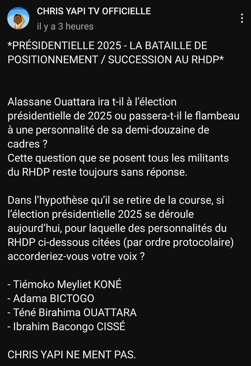 CHRIS YAPI TV (@chrisyapi10) on Twitter photo 