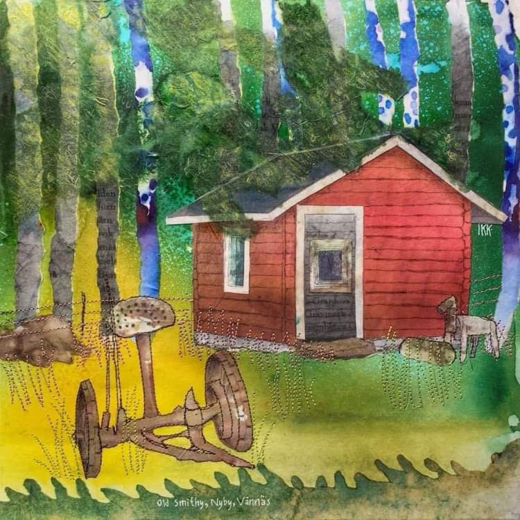 I have had a brilliant time at the <a href="/PDArtisans/">PeakDistrictArtisans</a> Great Dome Art and Design Fair, where many pieces of art have gone to new homes 🏡 such as this original picked up by a lovely couple with their own Swedish connection. Great weekend with all the wonderful members of this group! 🥰