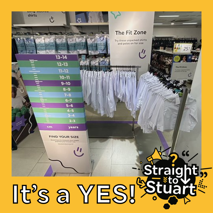 MandSnews's tweet photo. Have you heard of #StraightToStuart?

Colleagues can submit their ideas on how to improve the business direct to CEO @MachinStuart1 and to date, around 500 ideas have been given a YES and subsequently implemented.

The latest YES was to colleague Ben Hunter who has suggested measuring charts to help parents pick out the right school uniform size for their children. These charts are now live in 251 stores across the UK in our brand new Back to School Fit Zones!

#NotJustAnySuggestionScheme #BackToSchool #NotJustAnyNews