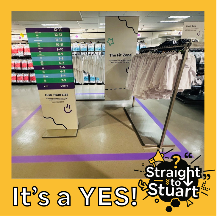 MandSnews's tweet photo. Have you heard of #StraightToStuart?

Colleagues can submit their ideas on how to improve the business direct to CEO @MachinStuart1 and to date, around 500 ideas have been given a YES and subsequently implemented.

The latest YES was to colleague Ben Hunter who has suggested measuring charts to help parents pick out the right school uniform size for their children. These charts are now live in 251 stores across the UK in our brand new Back to School Fit Zones!

#NotJustAnySuggestionScheme #BackToSchool #NotJustAnyNews