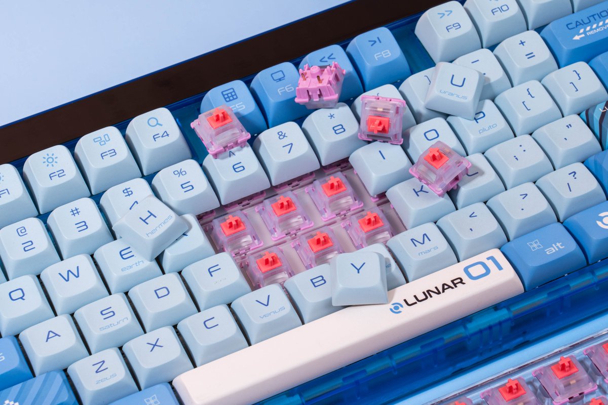GATERONOfficial's tweet photo. A Tactile Ride With Weightlessness Switch: Step into the stars
• Type: Tactile
• Operating Force: 50gf
• Pre-Travel: 2.0mm
• Total Travel: 3.4mm
• Pre-Lubed: Yes
• Pins: 5-Pin
🛒Link in bio
#gateron #keysme #weightlessnessswitch #lunar01 #keyboard #tactileswitch https://t.co/Lrhk9GyVLf