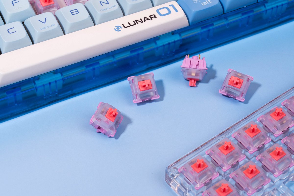 GATERONOfficial's tweet photo. A Tactile Ride With Weightlessness Switch: Step into the stars
• Type: Tactile
• Operating Force: 50gf
• Pre-Travel: 2.0mm
• Total Travel: 3.4mm
• Pre-Lubed: Yes
• Pins: 5-Pin
🛒Link in bio
#gateron #keysme #weightlessnessswitch #lunar01 #keyboard #tactileswitch https://t.co/Lrhk9GyVLf
