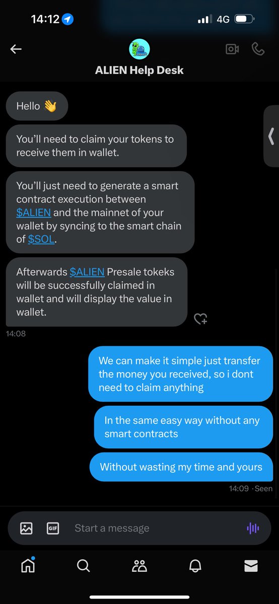 $ALIEN can somebody explain me… How promising and legit below plan? Alien help desk pretends helpful… 🤭🤭🤭 has anyone received the promised tokeks? Or whats cooking over here???