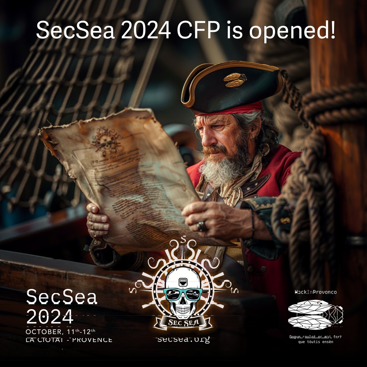 Hack In Provence (@hackinprovence) on Twitter photo 🌊📢 SecSea 2024 CFP is OPEN! 📢🌊
Got bold hacking ideas? Share them at SecSea 2k24! We’re seeking audacious speakers for Oct 11-12 at Eden Theatre, La Ciotat (13).
📝 Submit your summary to cfp@secsea.org by Sept 15, 2024.
Details: lnkd.in/d5gfRqtE
#SecSea2024 #CFP 🌊📢 SecSea 2024 CFP is OPEN! 📢🌊
Got bold hacking ideas? Share them at SecSea 2k24! We’re seeking audacious speakers for Oct 11-12 at Eden Theatre, La Ciotat (13).
📝 Submit your summary to cfp@secsea.org by Sept 15, 2024.
Details: lnkd.in/d5gfRqtE
#SecSea2024 #CFP
