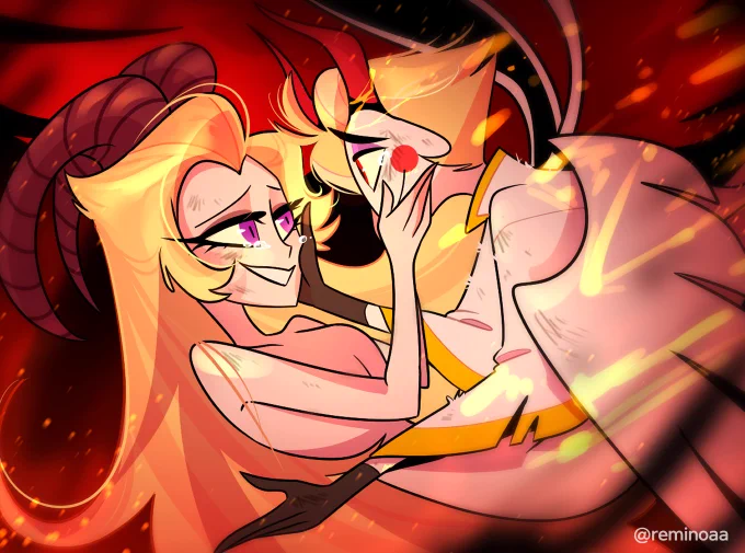 Day 1| The Fall "Don't Be Afraid, I'll Be By Your Side" #HazbinHotelLucifer #lilith #LucilithWeek #Lucilith2024