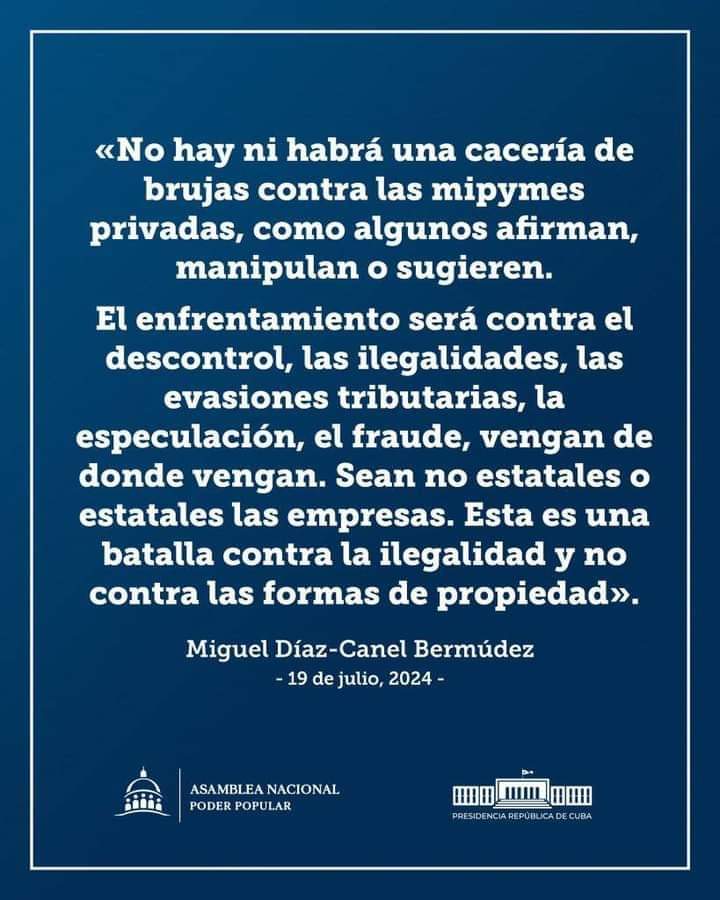 Orden, disciplina y control para seguir avanzando en el desarrollo de la nación. Trabajando unidos por #Cuba
 #CubaEnModoVictoria