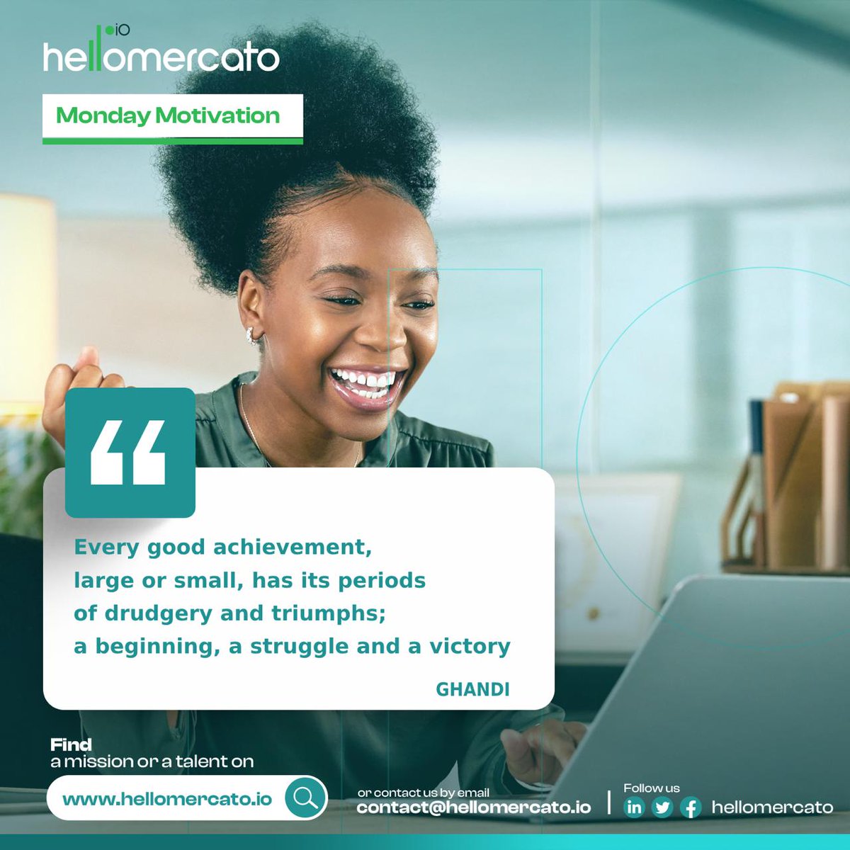 Hellomercato vous souhaite une excellente semaine !

#caparledev
#newweek
#motivation