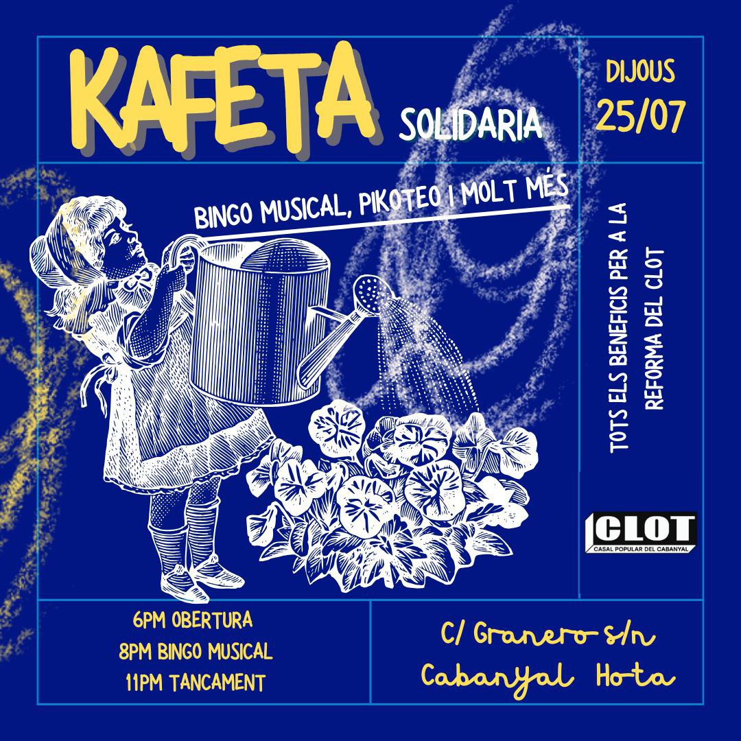 🏖️ Aquest dijous 25 de juliol tornem a obrir el Clot per passar una bona estona i recaptar fons per a finalitzar les obres. 
Us esperem!