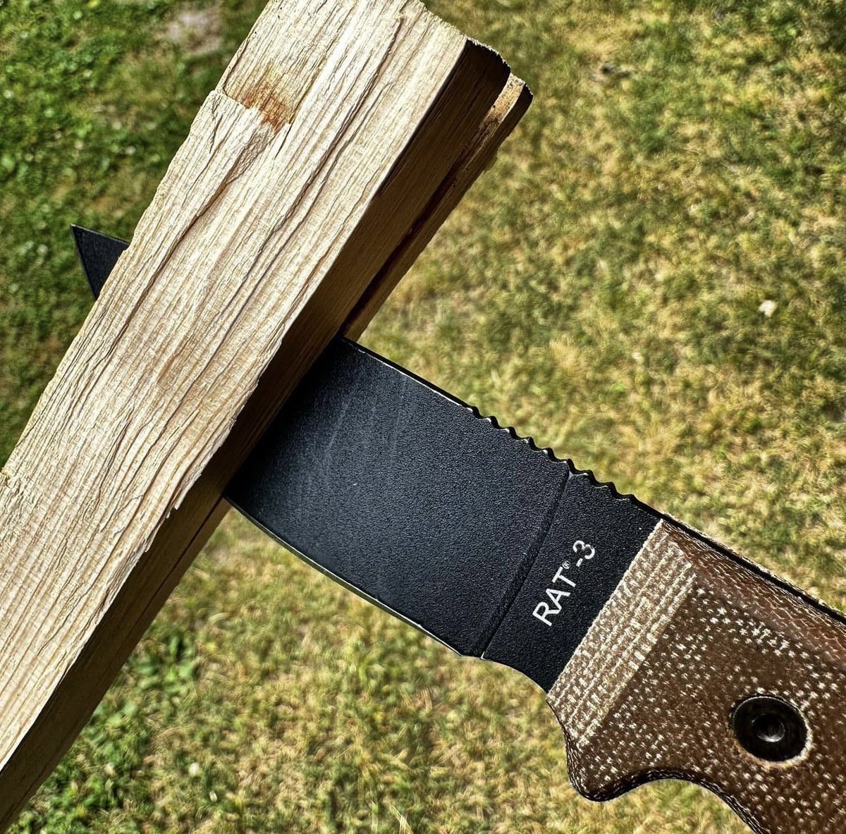 OntarioKnife's tweet photo. A more than capable compact #fixedblade! The #RAT3 can accomplish some mighty tasks! 👌🏽🔪🐀 
#LegacyAdventureExplore 
#ontarioknifecompany #OKC1889 #hunting #camping #hiking #outdoors #bushcraft #RATFixedBlades https://t.co/I5VuTe6zhN