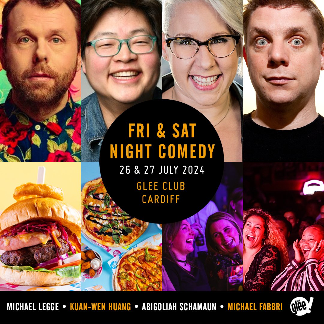 In need of a laugh this week? We've got you covered!

📆Thu: All In Comedy: <a href="/robinjaymorgan/">Robin Morgan</a>, <a href="/kuanwen_huang/">Kuan-wen Huang</a>, <a href="/scamwilliams/">Sam Williams</a> &amp; <a href="/MichaelSFabbri/">Michael Fabbri</a>
🎟bit.ly/AllInComedyGlee

📆Fri &amp; Sat Night Comedy: <a href="/michaellegge/">Michael Legge</a>, <a href="/kuanwen_huang/">Kuan-wen Huang</a>, @abigoliah &amp; <a href="/MichaelSFabbri/">Michael Fabbri</a>
🎟bit.ly/CardiffWeekend…