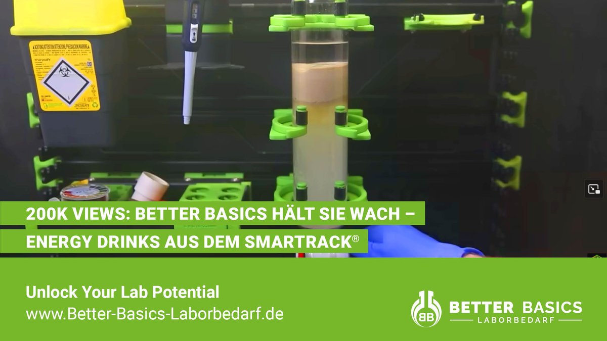 better_basics's tweet image. 𝟮𝟬𝟬𝗞 𝗩𝗶𝗲𝘄𝘀: 𝗕𝗲𝘁𝘁𝗲𝗿 𝗕𝗮𝘀𝗶𝗰𝘀 𝗵ä𝗹𝘁 𝗦𝗶𝗲 𝘄𝗮𝗰𝗵 – 𝗘𝗻𝗲𝗿𝗴𝘆 𝗗𝗿𝗶𝗻𝗸𝘀 𝗮𝘂𝘀 𝗱𝗲𝗺 𝗦𝗺𝗮𝗿𝘁𝗥𝗮𝗰𝗸®
 youtu.be/umNovJr8EdA?si…
#BetterBasics #SmartRack #Chromatographie #Laborbedarf #Innovation #Chemiolis