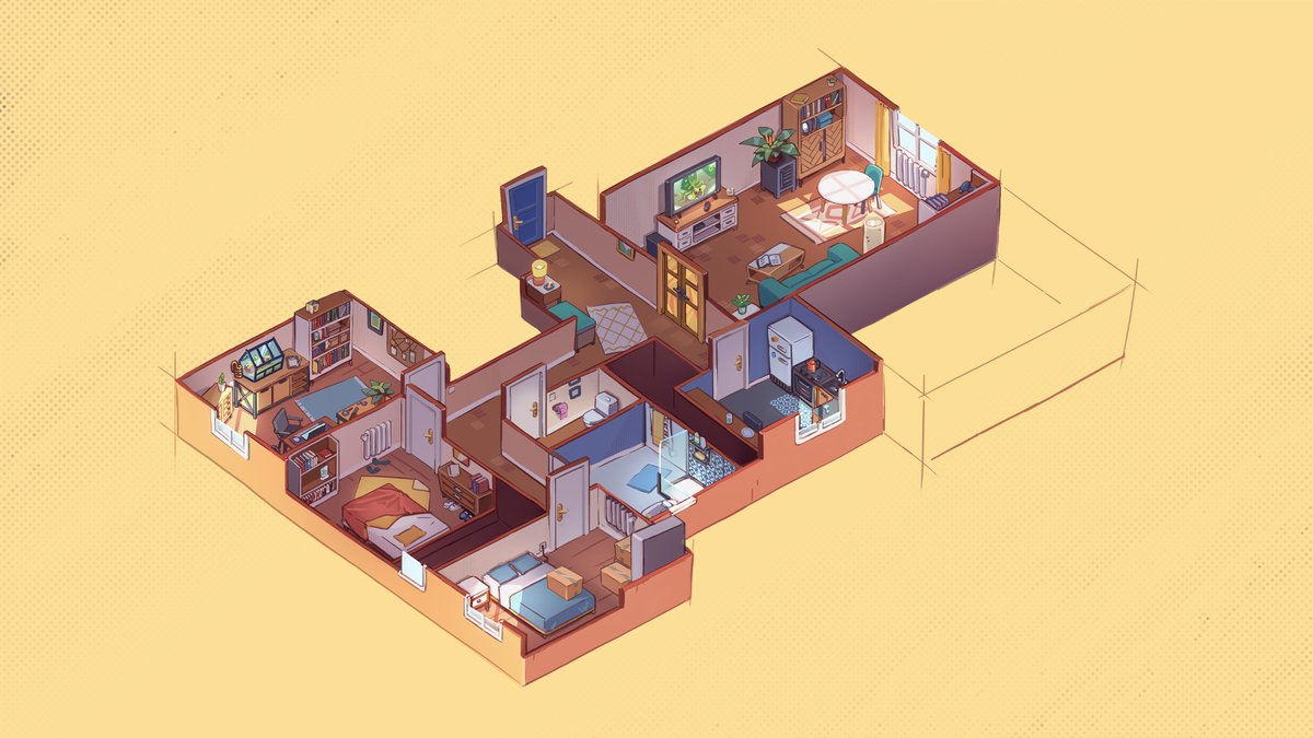 swingswingsub's tweet photo. 👁️ Yes, the rumor is true: our tiny game studio Swing Swing Submarine will attend #gamescom2024 this august!
There's a little surprise that we are cooking since years, and we cannot wait to tell you more.
🤫 Spoiler: it might be related to this apartment.
See you in a few weeks! https://t.co/o7Cj7Vr2wV