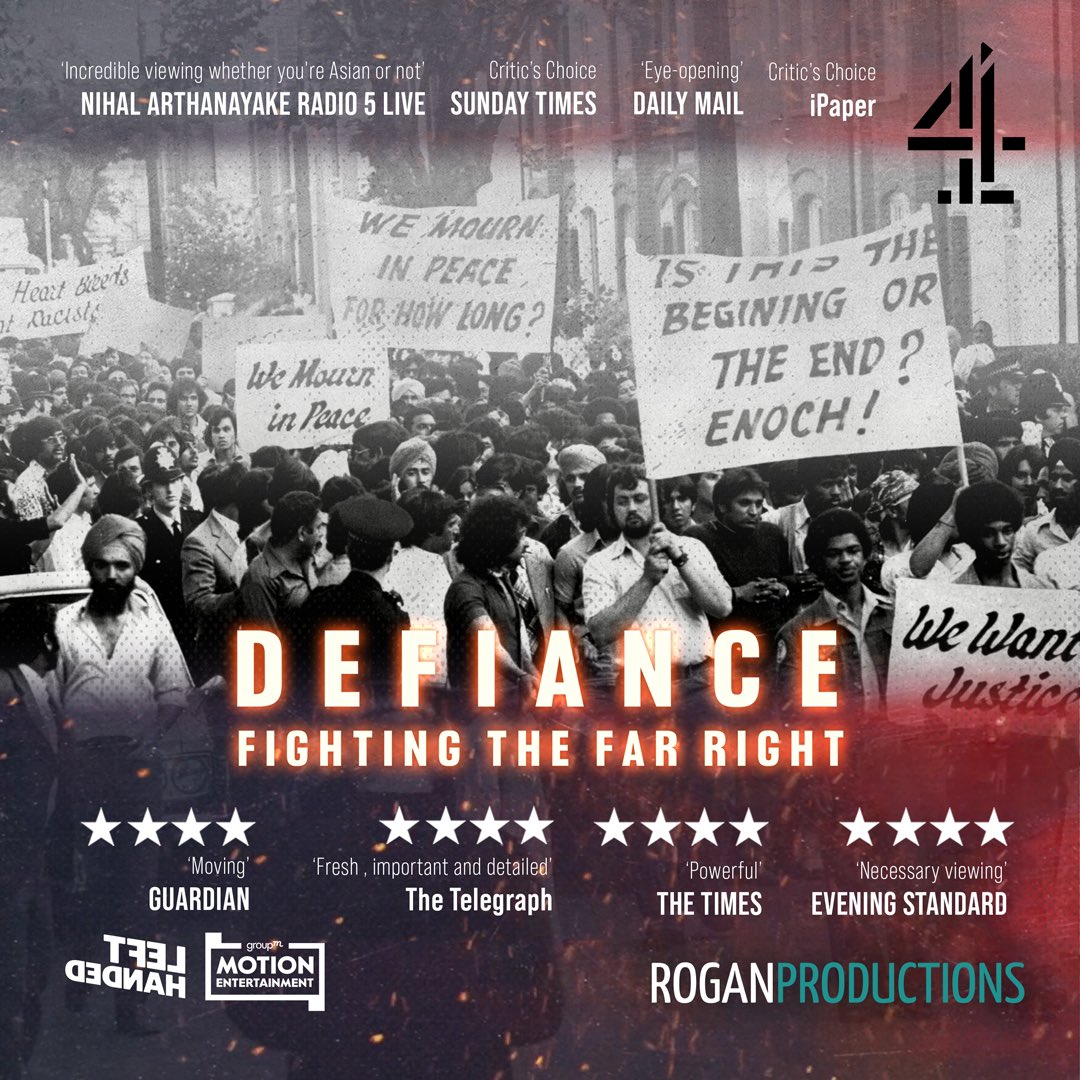 RoganProduction's tweet photo. Three of our programmes have been shortlisted for this year’s @griersontrust awards. 

@RoseAylingEllis is up for Best Presenter for #SignsForChange
The Clinic is in the Science documentary category and #Defiance has been shortlisted for a history award. 🥳 https://t.co/RmWa9ca40H