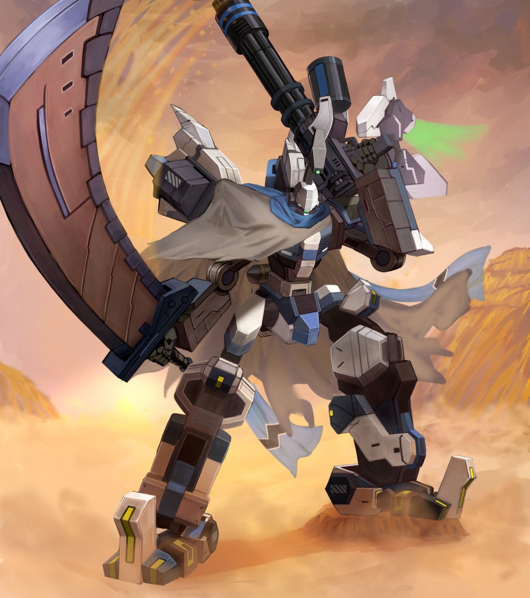 スケアガント・ブライ
ゲーム中では太刀かガトリングどっちかしか使えない構造だけど大目に見てください。
頭身高めが好きなのでギガンベルグLGを採用。
ところどころディティールが違います(特にガトリング)
#CBUNI