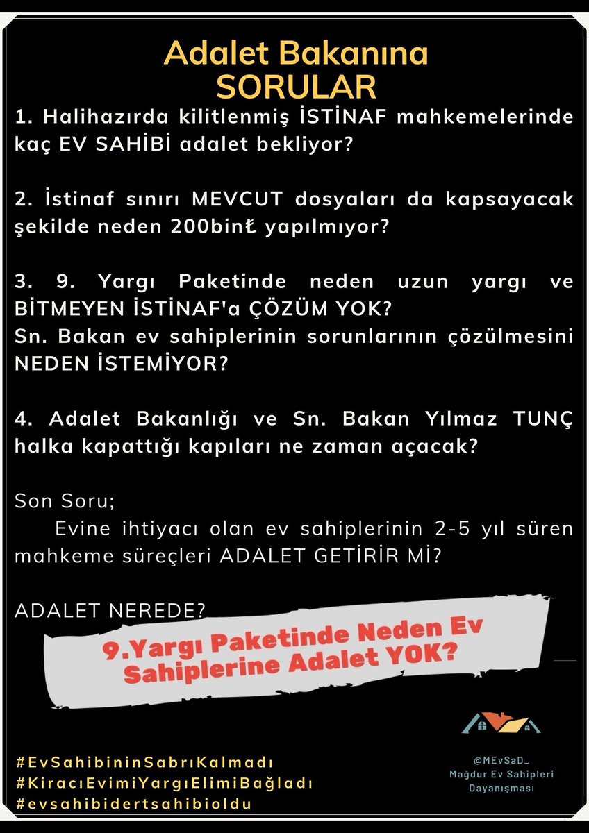 Ev Sahipleri Adalet Arıyor🇹🇷 tweet media