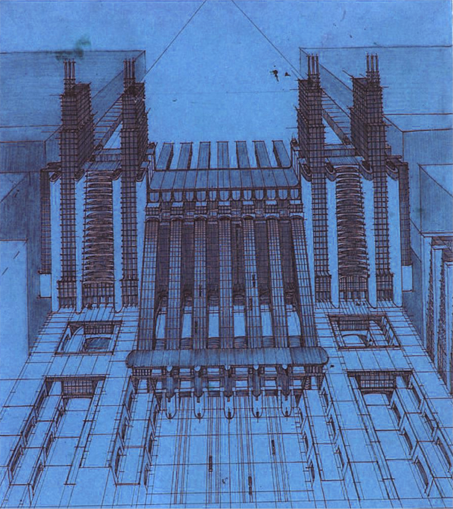 (*´ω【涼しい色味の未来派】W
こんばんは 今日の いいね＆リポストは このあたりにしときまーすノシ
夏バテしそうなんで また明日にしますね お疲れさまでしたノシ

オリジナル【 新都市／チッタ・ヌオーヴァ／Citta Nuova】アントニオ・サンテリア Antonio Sant'Elia