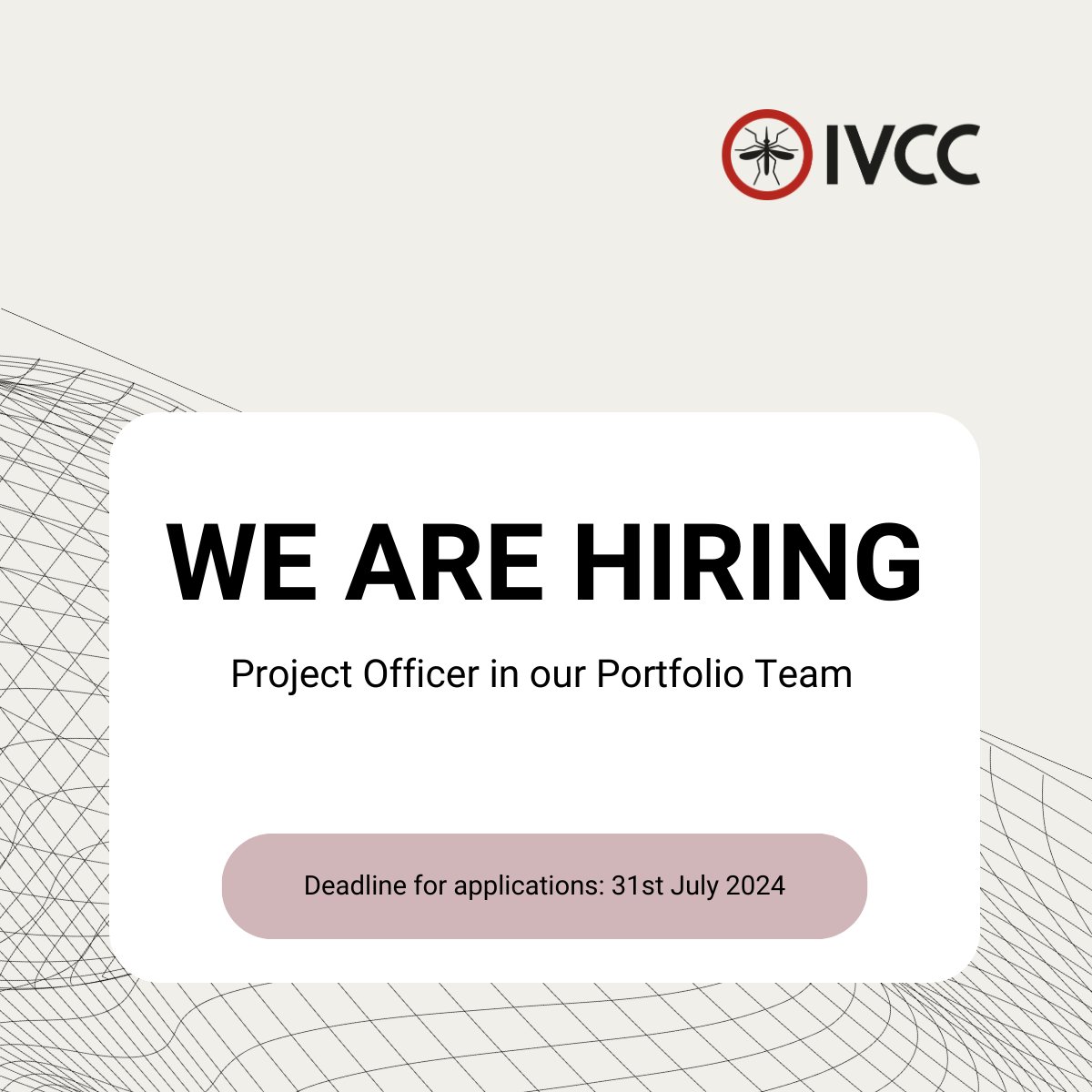 🚀 Exciting Job Opportunity! Join IVCC as a Project Officer! Collaborate with project managers to ensure timely, budget-friendly project delivery.

💷 Salary: £37,099 – £42,978

Apply by 31st July: ow.ly/ssaL50SH5eP 🌍🔬 #JobOpportunity #malaria #malariajobs