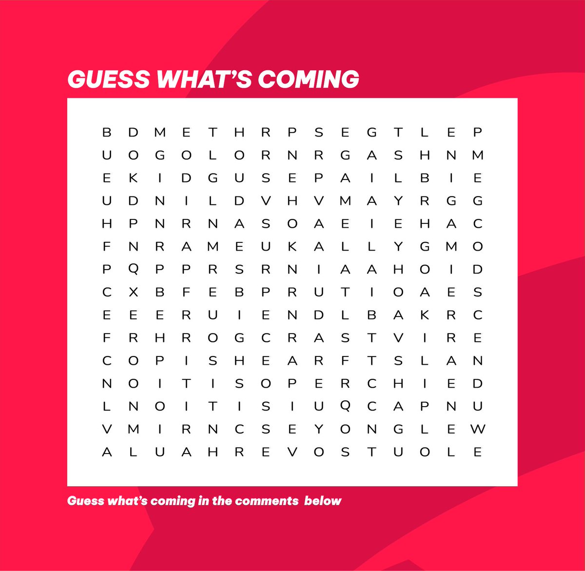 TechCircle123's tweet photo. Something is cooking behind the scenes, and we need you to guess what it is. The first three correct guesses will WIN a gift bag from us. Let's gooooo 💃🏾💃🏾💃🏾
P.S. Use the word search as guide.
#TechCircle #Trivia #WordSearch https://t.co/Q7ZKyTXbpc
