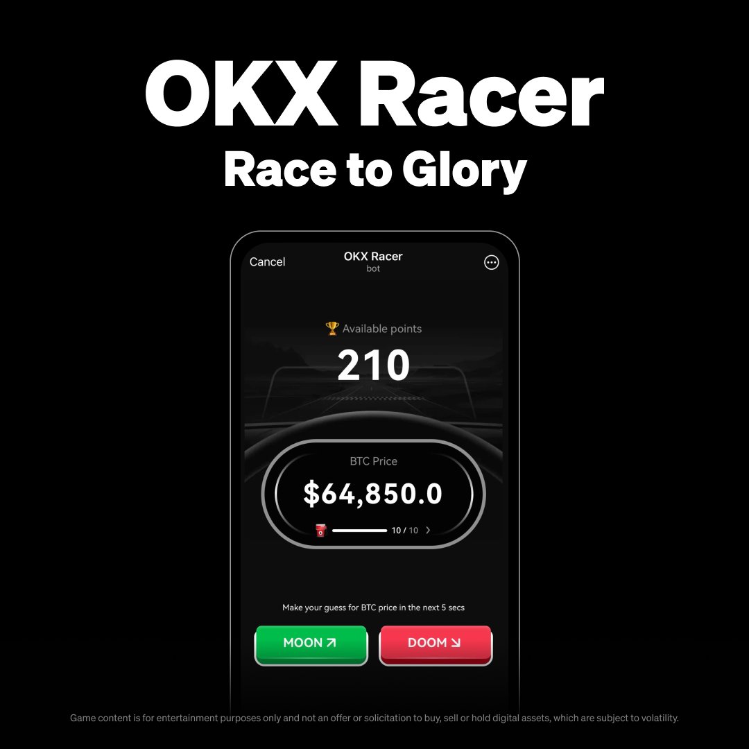 3base_io's tweet image. 🎉 Exciting news! Welcome to our partner OKX Racer! 

🚀 Predict token prices in real-time, earn points, and unlock surprises! 

🤝 Invite friends to boost your score 

🏆 Race to the top of the leaderboard

👉 t.me/ton_3base_bot/…

#OKXRacer #3Base #memecoin