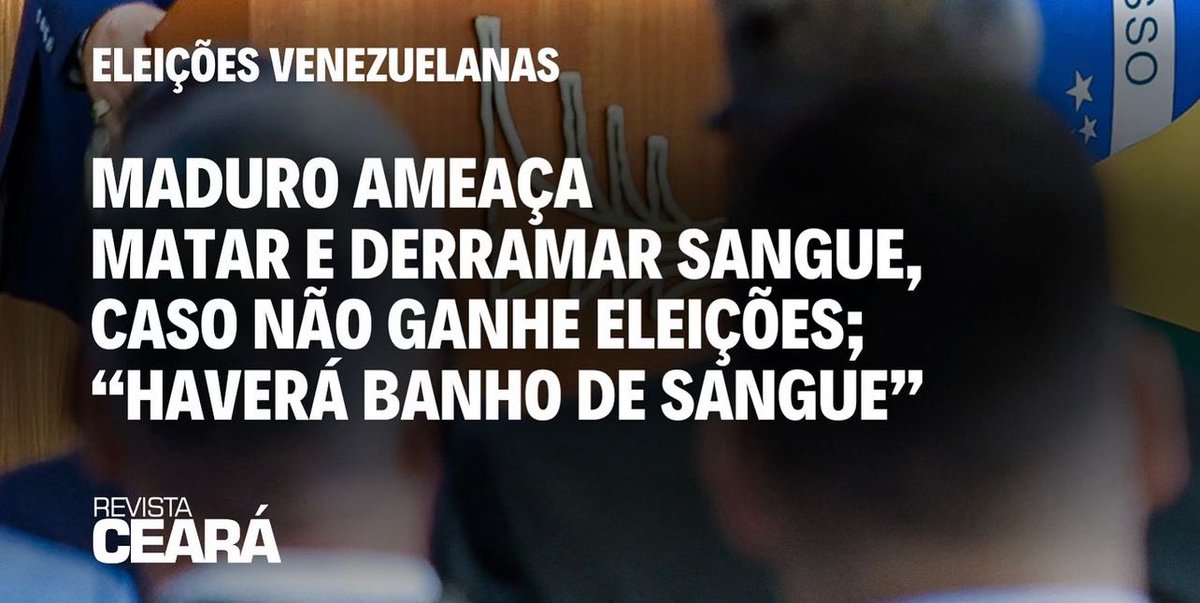 Quando algum palhaço te falar que a Venezuela é uma democracia, mostra essa notícia:
