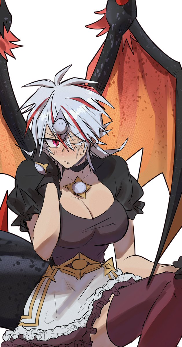 「ドラゴンメイドのアルバスちゃん ※女体化」|ビビりのイラスト