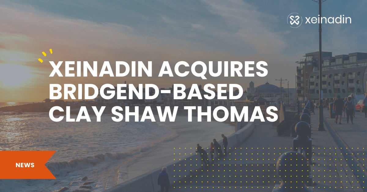 We are pleased to announce the acquisition of Clay Shaw Thomas. This marks the 24th announcement of expansion in the past two years.

Read more here... sowo.kr/C7ugcnQC

#WeAreXeinadin #Acquisition #TrustedAdvisors