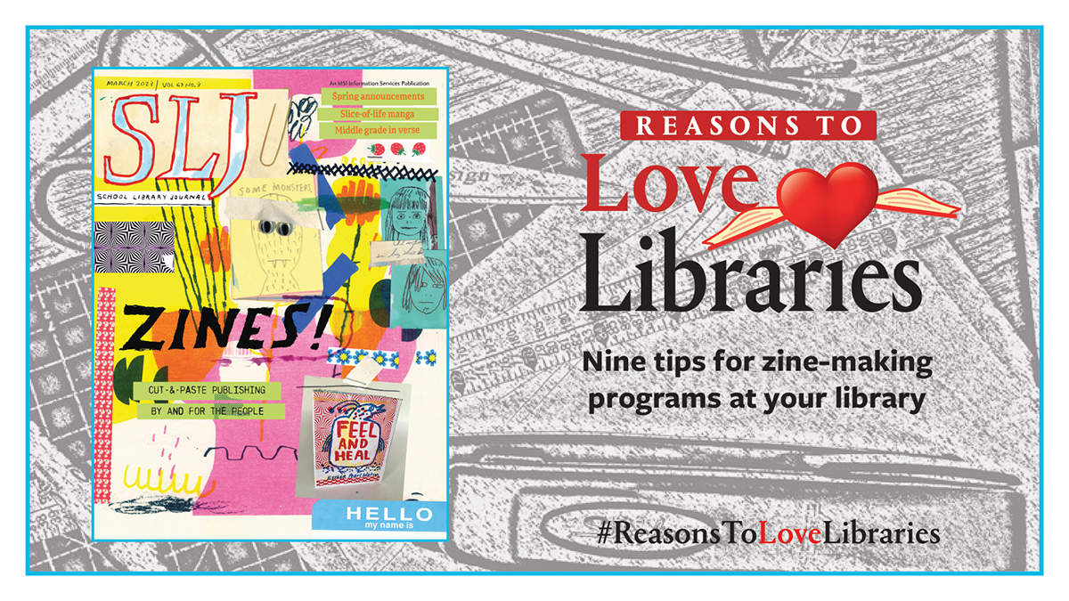 sljournal's tweet image. Best practices and suggestions for creating these DIY publications, from starting with the right materials to supplying creative prompts.

#ReasonstoLoveLibraries #zines
ow.ly/UvWt50RSktp