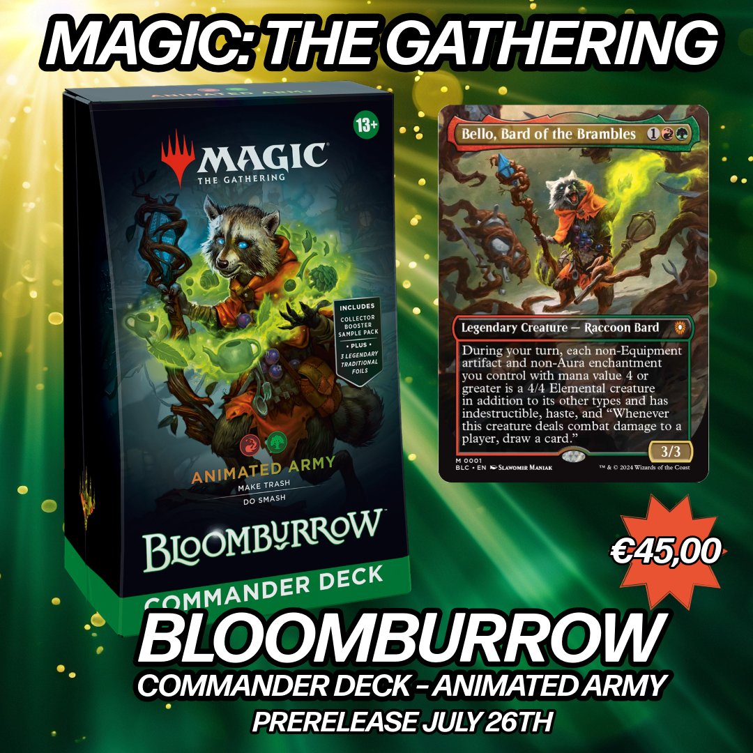kevinshobbyshop's tweet photo. Magic: The Gathering Bloomsburrow coming July 26th to Kevin's Hobby Shop! ⁠
⁠
https://t.co/Fbgtfwt1mX
⁠
#Kamppi #Helsinki #Pokemon #Pokemoncards #hobbyshop #videogames #Yuhgio #MagictheGathering #DND #DungeonsandDragons #nerd https://t.co/rJZ3Maubl5