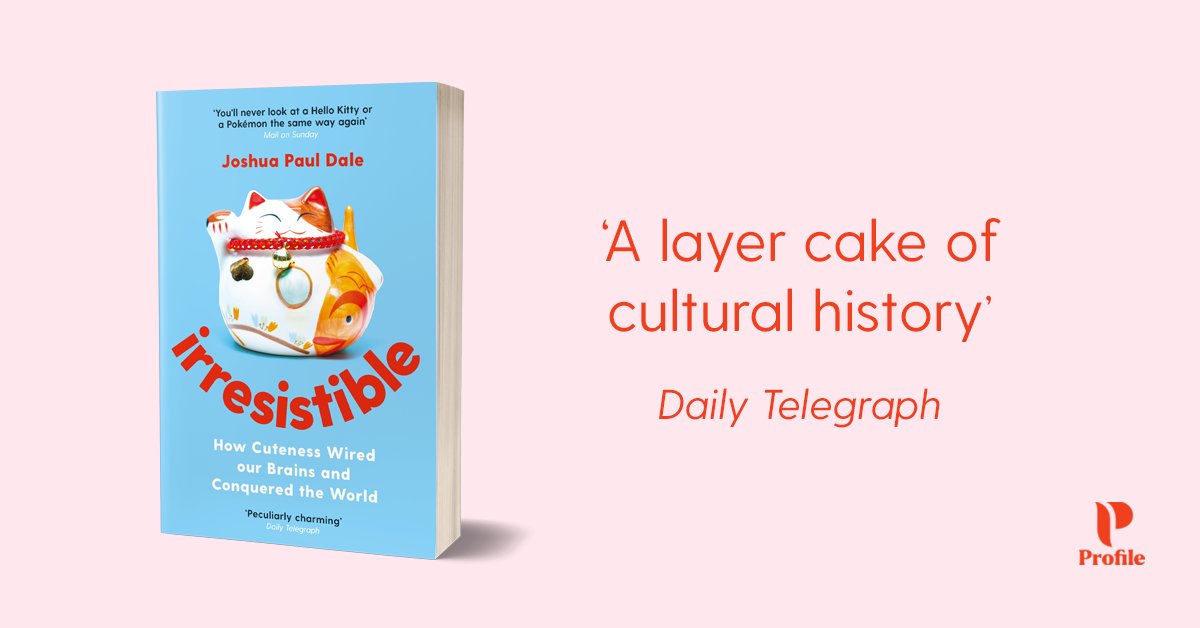 Joshua Paul Dale, explains how the cute aesthetic spread around the globe, from pop brands to Lolita fashion, kids' cartoons and the unstoppable rise of Hello Kitty.

#Irresistible is out now in paperback!

tinyurl.com/PBIrr / <a href="/dale_jp/">Joshua Paul Dale, Ph.D.</a>