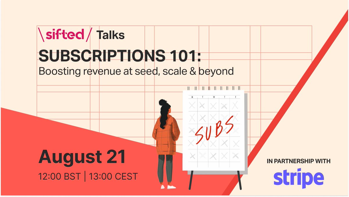 Siftedeu's tweet image. What’s the best way to keep your user base enticed and loyal to your product or service? Could subscriptions hold the answer?

Tune into our upcoming Sifted Talks to find out 👉 hubs.ly/Q02HctZh0

#stripe #subscriptions #siftedtalks #startups