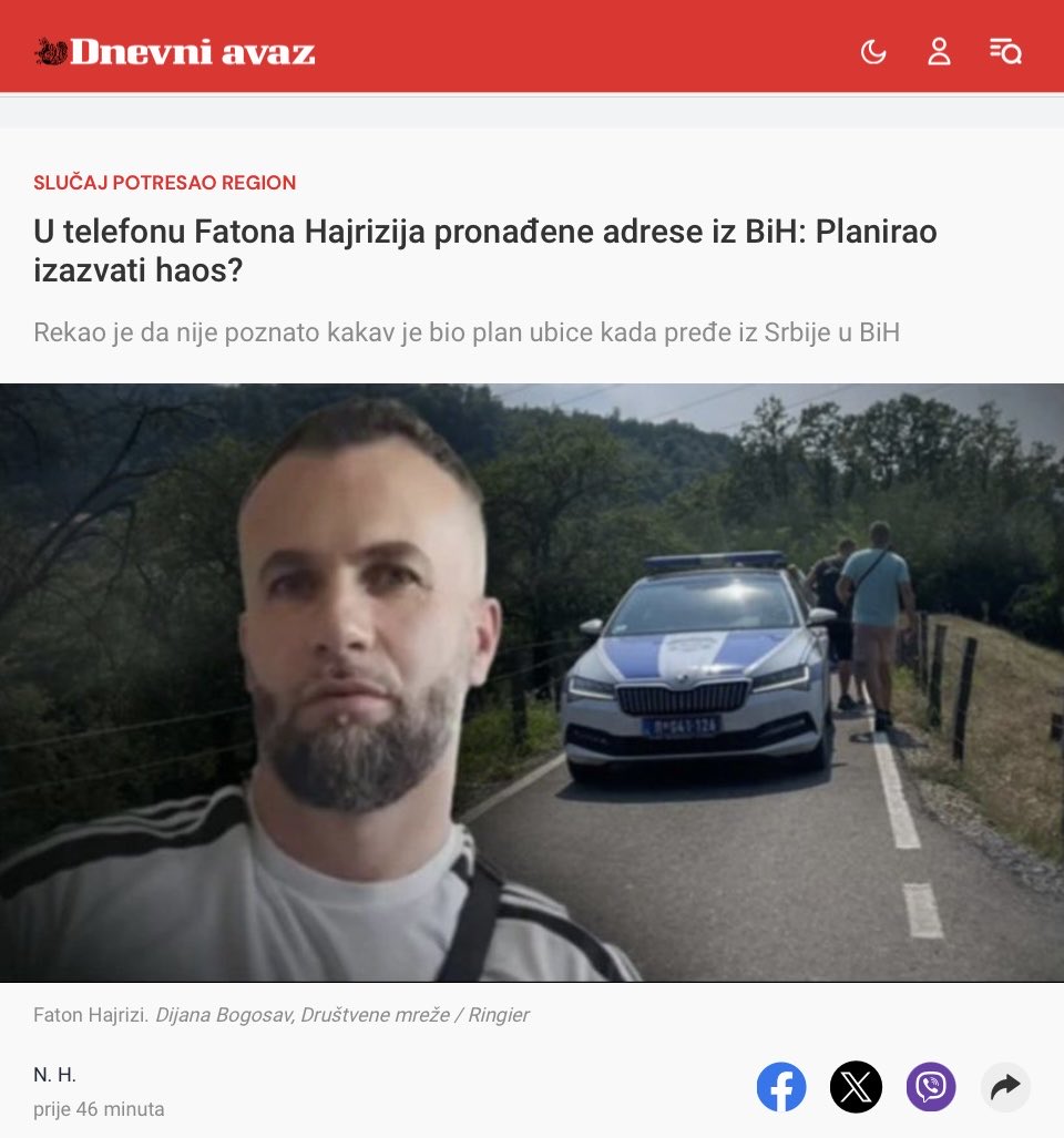 Monophilia1's tweet image. Sarajevsko izdanje Informera, poznato i pod nazivom #Avaz, koristi svaku priliku da plasira teorije zavjere iz BIA kuhinje. Ovaj put N.H. (Nermin Hasanovic?) citira Ivicu Dacica: “riječ o ubistvu sa umišljajem, u koje je ‘umiješano više različitih centara moći’.”