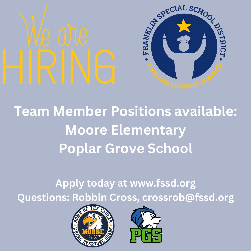 Franklin Special District Jobs tweet media