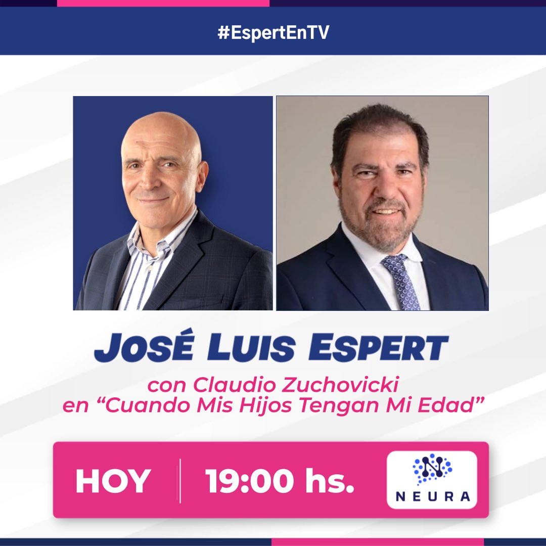 Hoy a las 19:00 hs. estaré con <a href="/ClaudioZucho/">Claudio Zuchovicki</a> en #CuandoMisHijosTenganMiEdad por <a href="/neuramedia/">Neura</a>