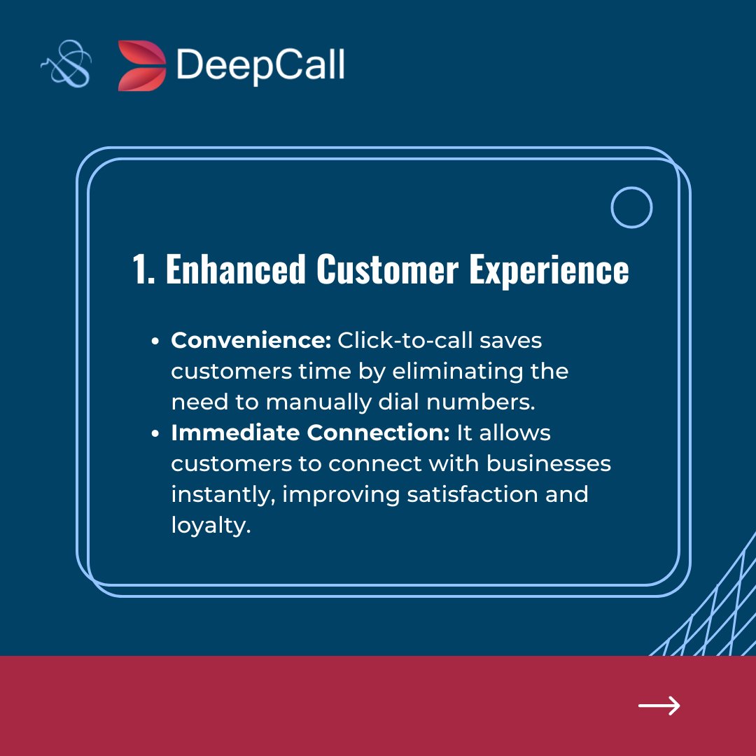 DeepCall_'s tweet photo. Boost your #SME's customer experience, conversions, and sales efficiency with DeepCall's click-to-call services. 
You can stand out from competitors and show your commitment to outstanding customer service. 

#BusinessGrowth #SMEsuccess #TechInnovation #DigitalTransformation https://t.co/KOzJiiIjnO