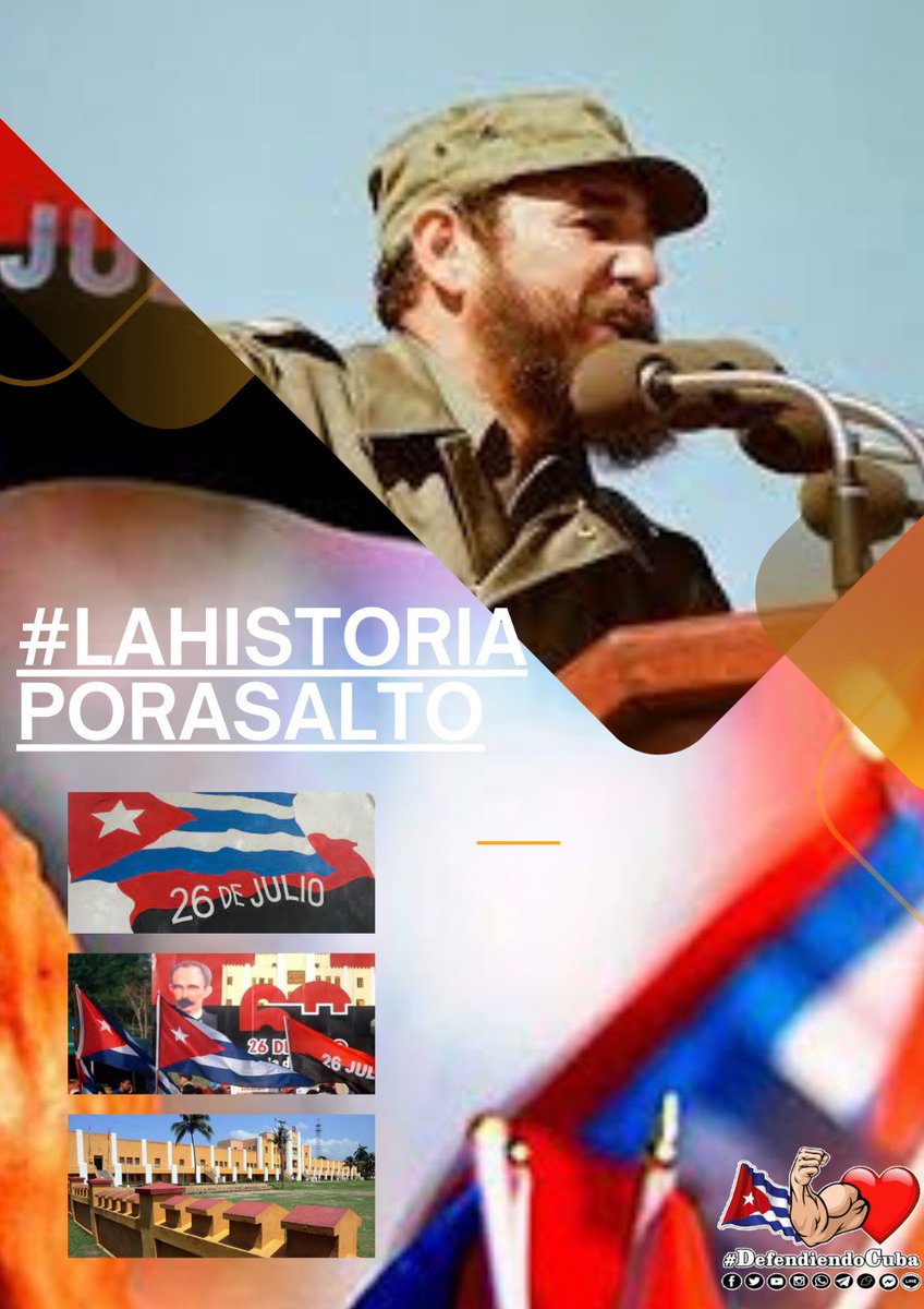#FidelPorSiempre y una #HistoriaPorAsalto👇

“Y así aquel 26/7 fue para nosotros un minuto en que cuando parecía culminar una lucha, cuando parecía culminar un esfuerzo para iniciar la batalla por la liberación de nuestro pueblo, no era el fin sino el comienzo”.
#DefendiendoCuba