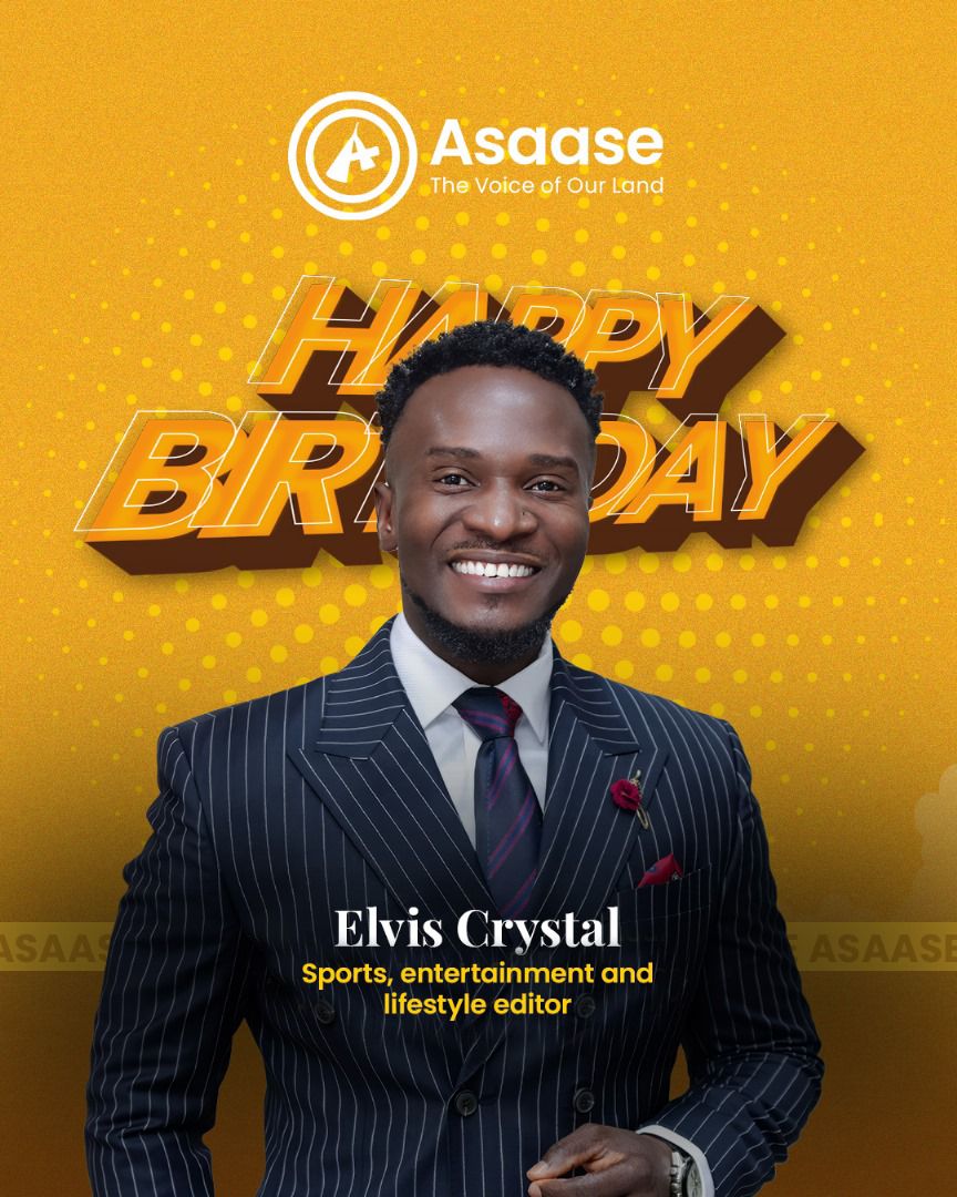 asaaseradio995's tweet photo. Happy birthday to the one and only Efo @ElvisCrystal! 🎉🎂 May your day be as cool as your frosty vibes and your tunes! 🎶 Wishing you a year ahead that's filled with bountiful joy, prosperity, and plenty of reasons to keep grooving!  🕺️ 

#ElvisCrystal #HappyBirthday #Frosty https://t.co/rxjWDEENRy