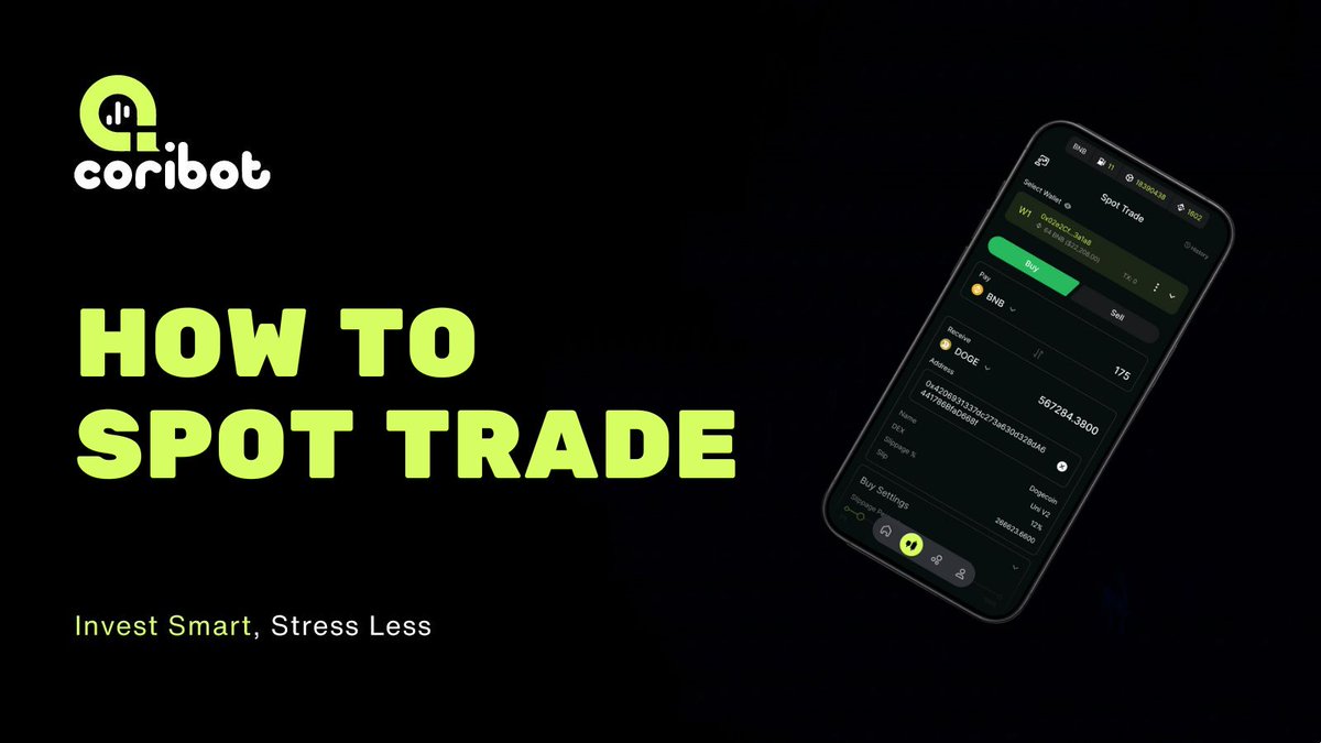 New to spot trading? Follow our step-by-step guide to start trading effortlessly with Coribot. 

🔗 : coribot.gitbook.io/first-time-use…

#Coribot #TradingGuide #CryptoTrading