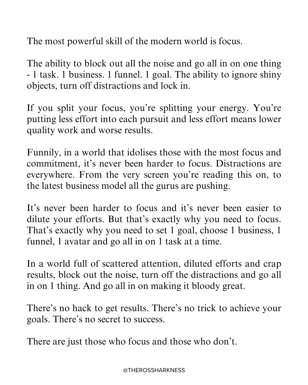 Ross Harkness on X: &ldquo;The most powerful skill of the modern world 