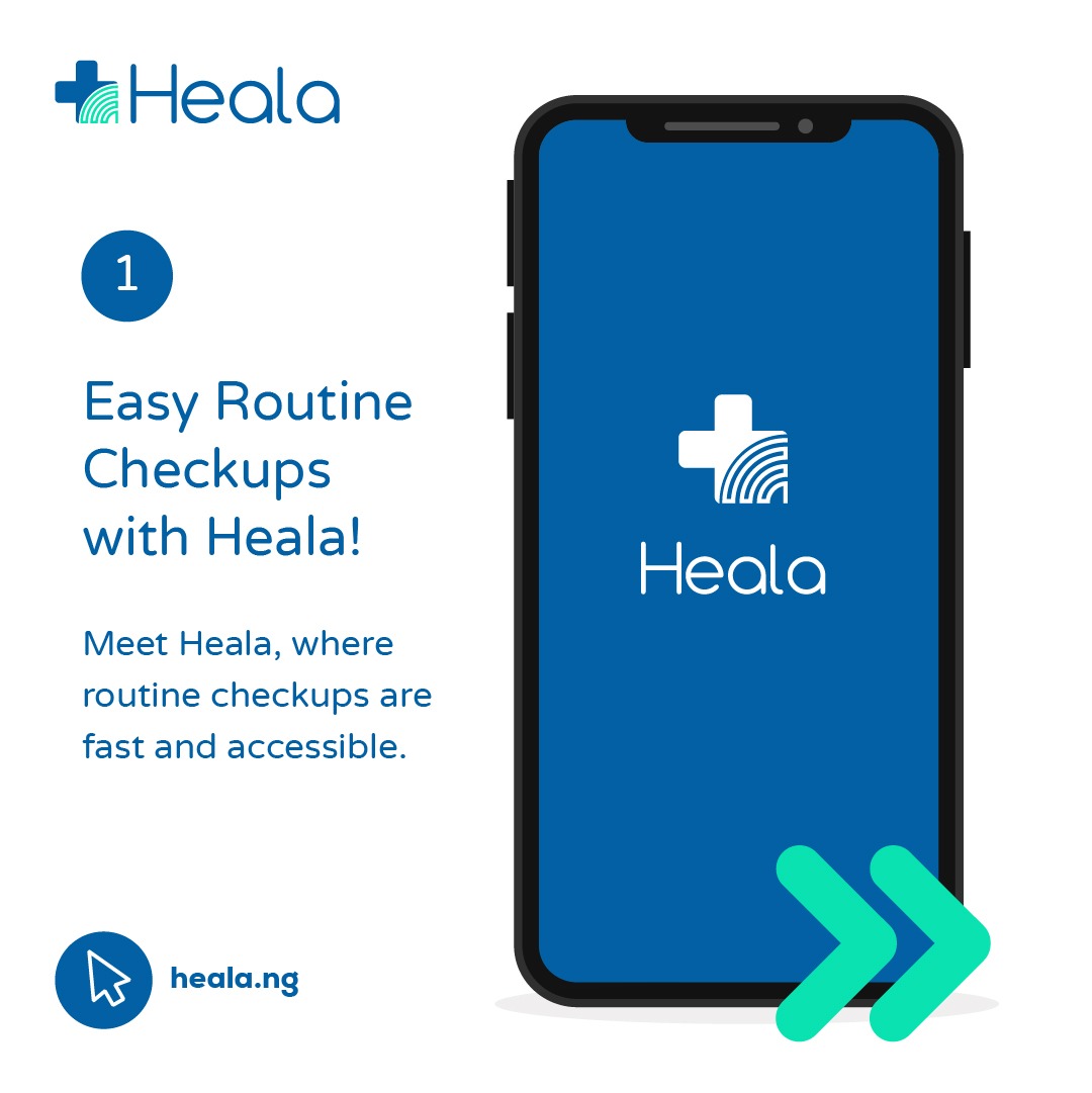 HealaTech's tweet image. Your health deserves the best care, and with Heala, it's always within reach. 🩺

Schedule routine checkups at your convenience, from the comfort of your home. Stay proactive about your wellness with Heala. #RoutineCheckups #Telemedicine