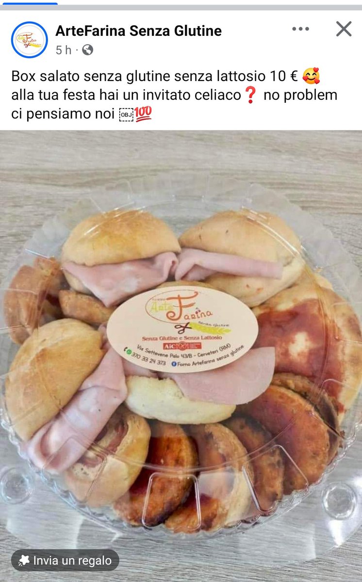 Basta poco per fare felice un bambino (o anche un adulto) ad una festa. Bravissimi i titolari di questo laboratorio Senza glutine