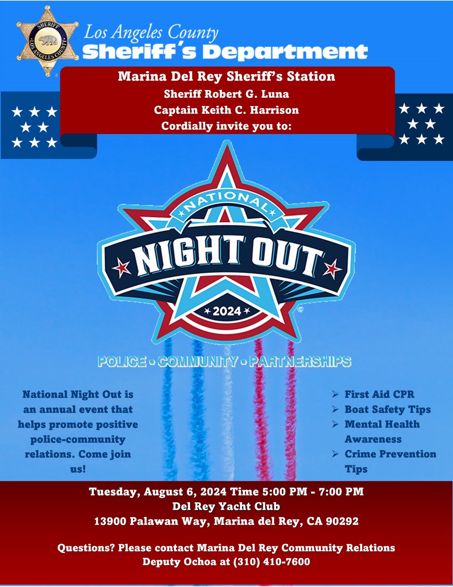 LASD Marina del Rey Station tweet media