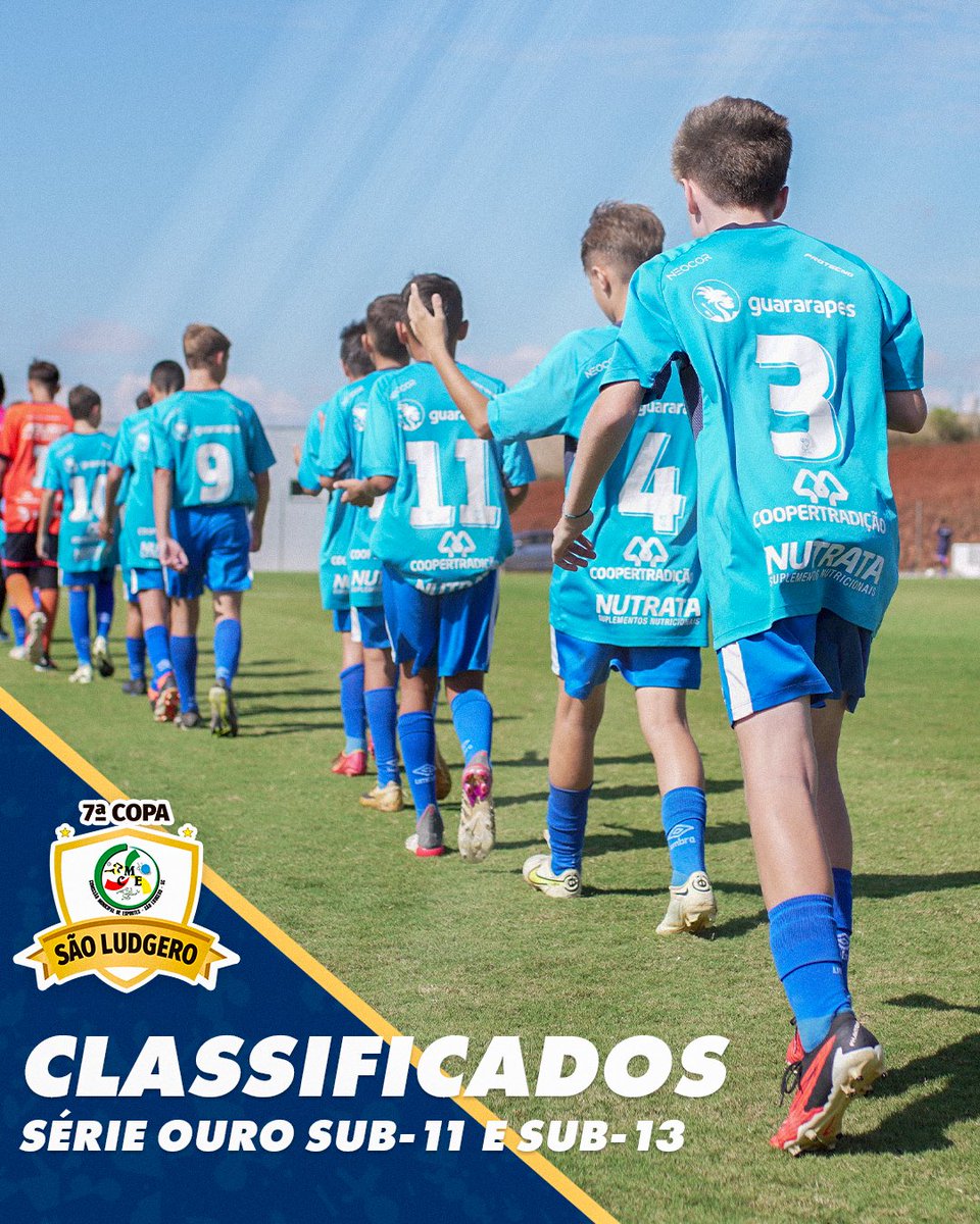 As categorias Sub-11 e Sub-13 do Azuriz estão classificadas para 2ª Fase Série Ouro da Copa São Ludgero!

Após ótimas campanhas nas fases de grupos, o Azuriz aguarda adversários para 2ª Fase. Vamos por mais! ⚪🦅🔵

#AzurizFC #CategoriasDeBase #OrgulhoDoSudoeste